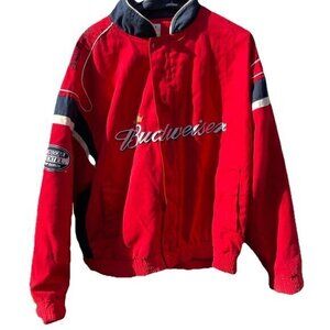 Vintage Winners Circle NASCAR Men’s Jacket Sz XL Budweiser Dale Earnhardt Jr. #8